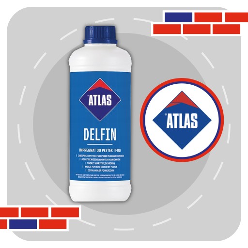 ATLAS DELFIN Пропитка для плитки и затирки 1кг