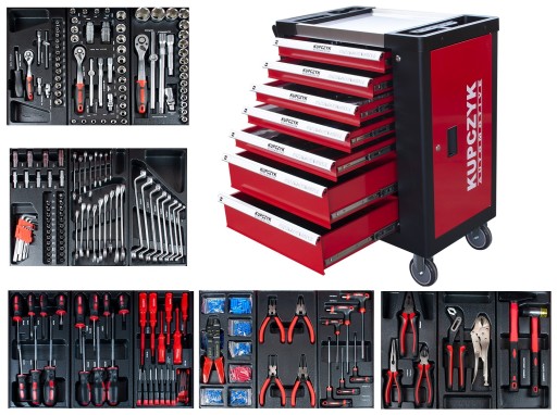 TOOL CAR S 420 R Купчик Мастерская тележка с оборудованием 420 элементов КУПИТЬ