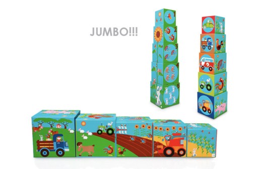 СКРЭТЧ ОБРАЗОВАТЕЛЬНАЯ ПИРАМИДА JUMBO FARMA 5 ЭЛЕМЕНТОВ