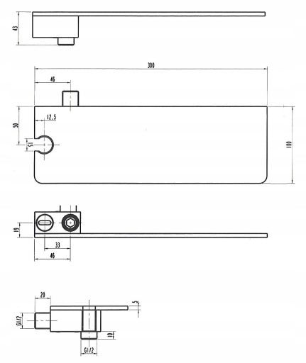 HANSGROHE bateria zestaw podtynkowy wannowy czarny