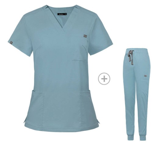DAMSKI KOMPLET UNIFORM MEDYCZNY KOSZULKA SPODNIE