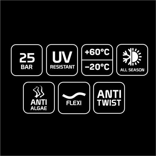 CELLFAST SMART САДОВЫЙ ШЛАНГ 25 БАР, 3-СЛОЙНЫЙ, 3/4 ДЮЙМА, 50 м ПОЛИРОВКА + РАСПЫЛИТЕЛЬ
