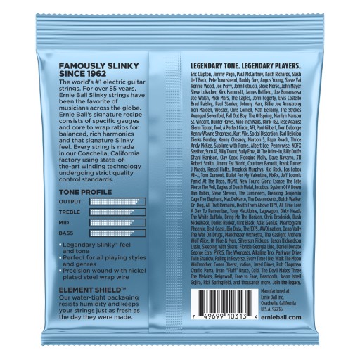 Struny do gitary elektrycznej Ernie Ball 2212 Primo Slinky Nickel 9,5-44