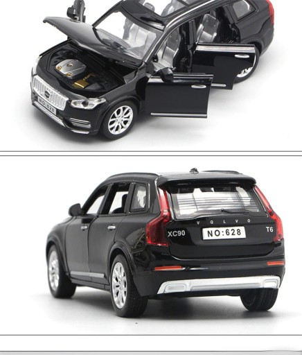 МОДЕЛЬ VOLVO XC 90 1:32 МЕТАЛЛ, ФОНАРИ, СИГНАЛ