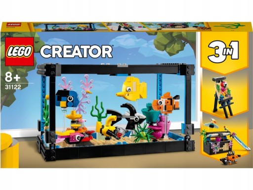 Огромный аквариум с рыбками 3 в 1 LEGO CREATOR 31122 XXL