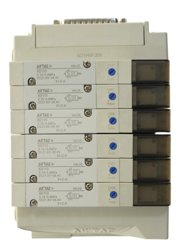 Wyspa 6 zaworowa MULTI-PIN AIRTAC seria 6D 5/2 - 24V DC