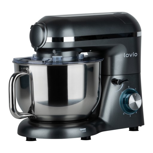 Планетарный миксер LOVIO ChefAssistant Plus, кухонный комбайн, серый LVSTM02PGY