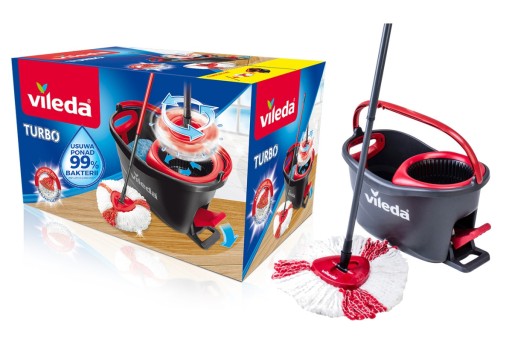 VILEDA ВРАЩАЮЩИЙСЯ ШВАБРА Easy Wring and Clean TURBO