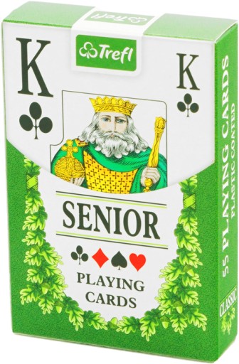 CUBES SENIOR 55 ИГРОВАЛЬНЫХ КАРТ В ДЕРЕВЯННОЙ КОРОБКЕ
