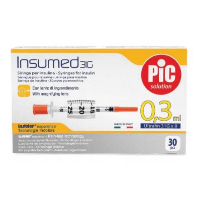 PIC Insumed Одноразовые инсулиновые шприцы