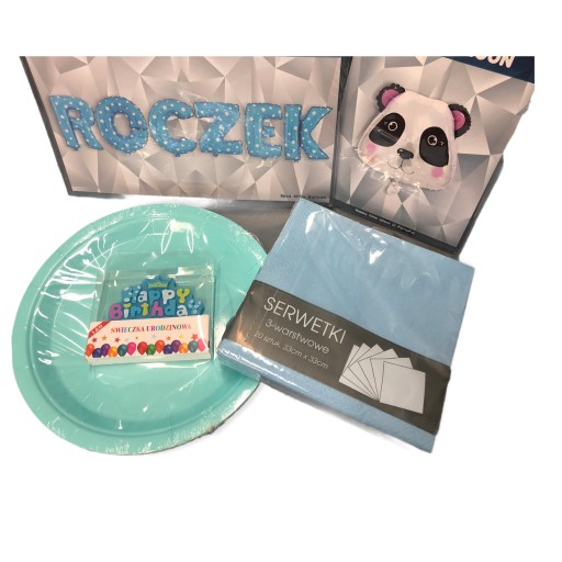 TOPPER PIKERY '1' ROCZEK NIEBIESKI 6SZT, SPK
