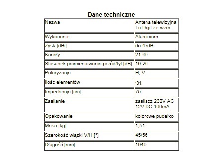 Комплект из 2xTV DVB-T TRI DIGIT, 5xF, Усилитель 47, Мощность, Разрешение