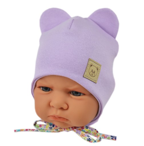 CZAPKA NIEMOWLĘCA WIĄZANA PRZEJŚCIOWA WIOSNA / JESIEŃ 38-40 VIOLET
