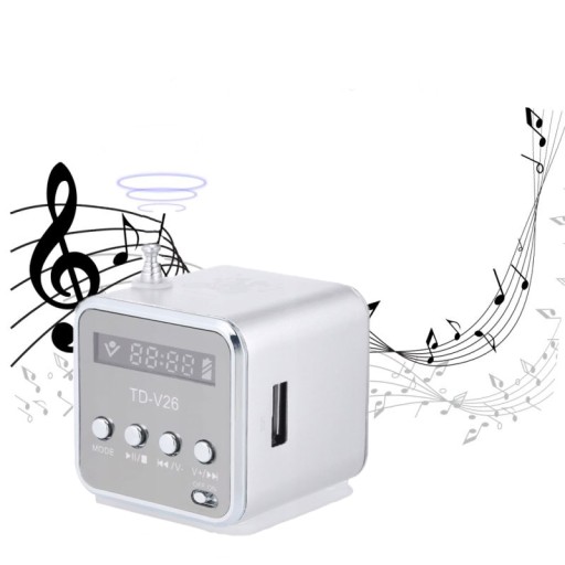 ПОРТАТИВНЫЙ АККУМУЛЯТОРНЫЙ FM-РАДИО СО СВЕТОДИОДНЫМ ДИНАМИКОМ, СЕРЫЙ