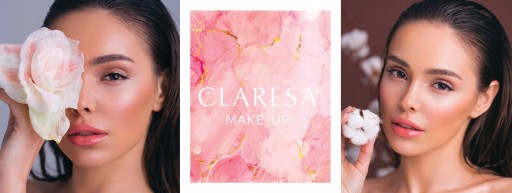 Claresa прозрачная рассыпчатая осветляющая пудра.