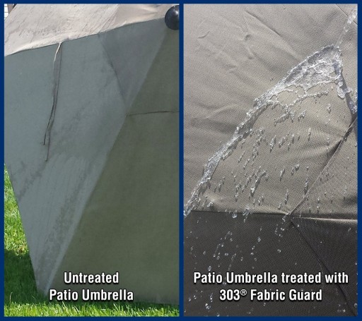 303 High Tech Fabric Guard защищает материал 473.