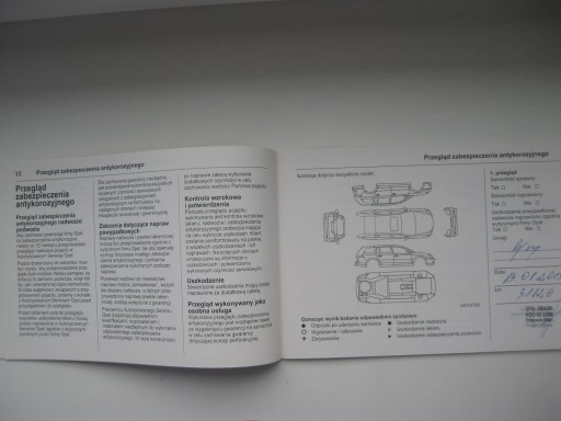 OPEL książka serwisowa 07.2013 rok PL OPEL przeglądy serwis PL