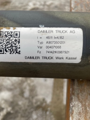 ЗАДНИЙ МОСТ MERCEDES SPRINTER 907 906 46:11 большой