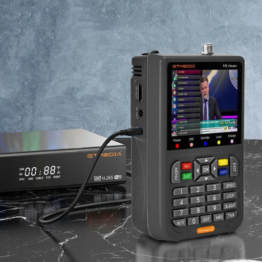 Измеритель сигнала SAT спутниковой антенны DVB-S2X для настройки проверки