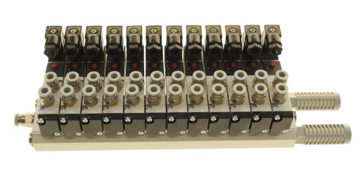 Wyspa 12 zaworowa AIRTAC Seria 100 5/2 - 1/8 24V DC