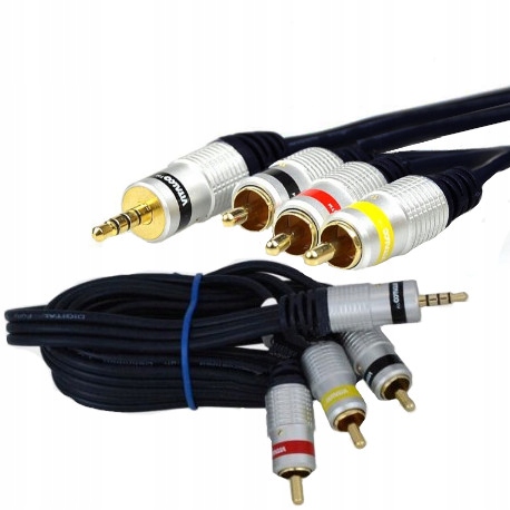 Кабель VITALCO MINI JACK 4P 3,5/3x RCA Cinch 1,5 м