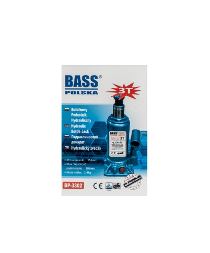 PODNOŚNIK HYDRAULICZNY LEWAREK SAMOCHODOWY 3T BASS