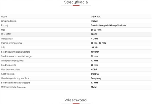 Динамики Ground Zero GZIF 40X Mitsubishi Pajero