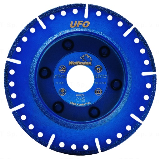 Tarcza UFO do cięcia i fazowania rur PCV 125 mm