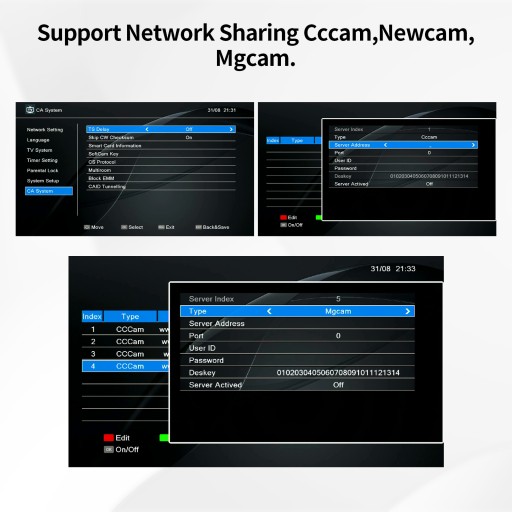 DVB-T2/S2X/C ТЮНЕР 4K WIFI ДЕКОДЕР YOUTUBE CA Astra