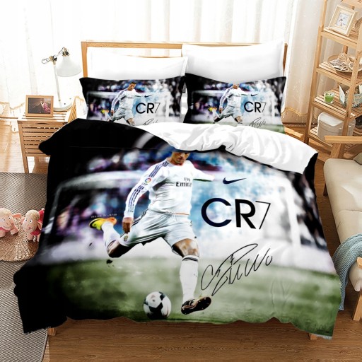 3D КОМПЛЕКТ ПОСТЕЛЬНОГО ПРИНАДЛЕЖНОСТИ CRISTIANO RONALDO 160x200