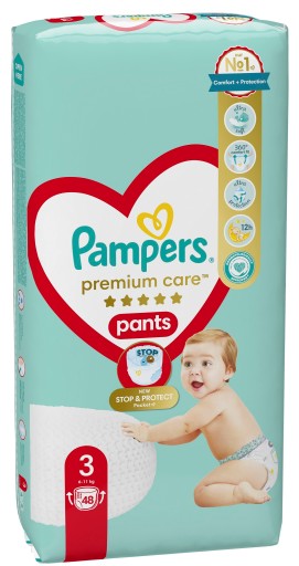 PAMPERS Premium Care Трусики 3 подгузника 48 шт.