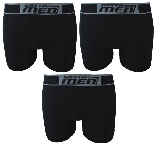 6 X GATTA BOXER BOKSERKI MĘSKIE BAWEŁNA BIAŁE CZARNE XXL