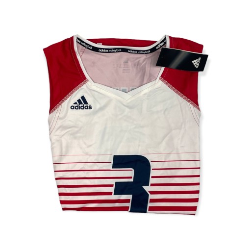 Красная футболка USAV HP 3 Adidas VOLLEYBALL S