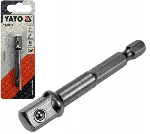 YATO PRZEJŚCIÓWKA ADAPTER HEX DO NASADEK 3/8 6,5cm