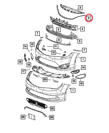 CHRYSLER PACIFICA ХРОМИРОВАННАЯ РЕШЕТКА, ГРИЛЬЯ