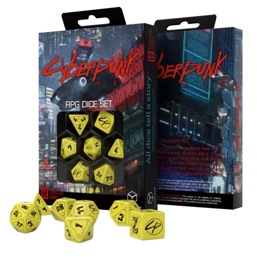Zestaw Kości RPG Cyberpunk Red: Strefa zagrożenia