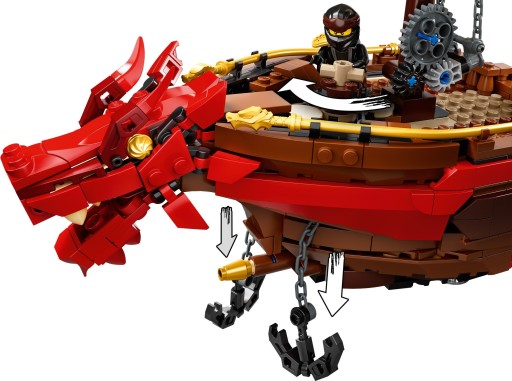 LEGO NINJAGO 71705 ЖЕМЧУЖНЫЙ КОРАБЛЬ ЛОДКА ЛОДКА