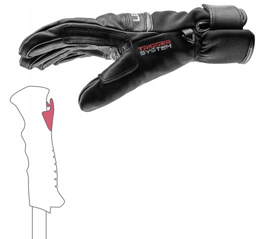 Rękawice rękawiczki narciarskie LEKI Lightning Trigger 3D 653806301 9.0