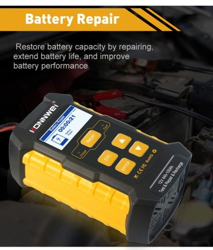 Счетчик аккумуляторов Konnwei KW510