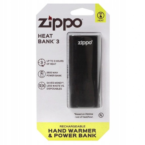 Грелка для рук Heatbank Zippo 3 Powerbank 2в1
