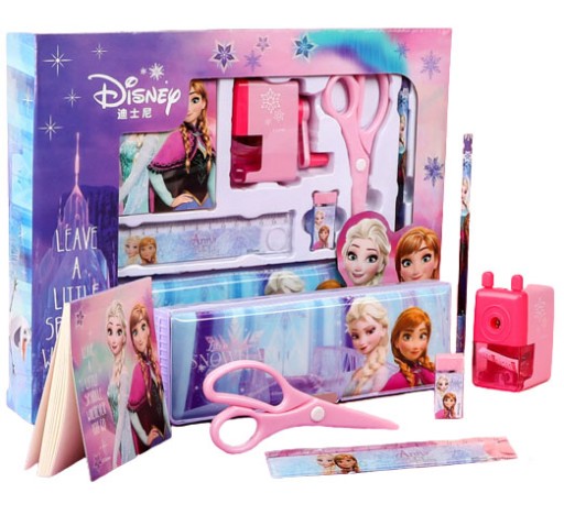Школьный набор FROZEN, пенал, точилка, ластик, блокнот FROZEN