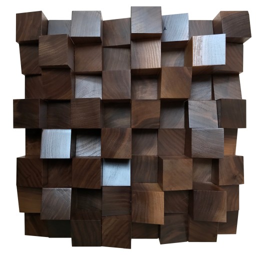 Panel Akustyczny drewniany 32x32cm Orzech Dyfuzor