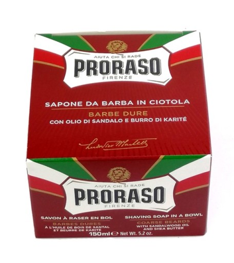 Мыло для бритья PRORASO Традиционное мыло для бритья Жесткая борода