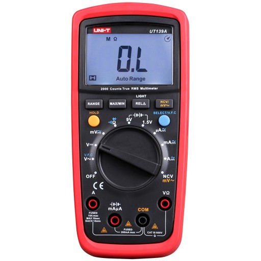Измеритель тока MULTIMETER UNI-T большой ЖК-дисплей 10 МОм NCV