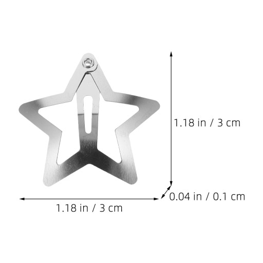 Spinki do włosów Pentagram dla dziewczynek