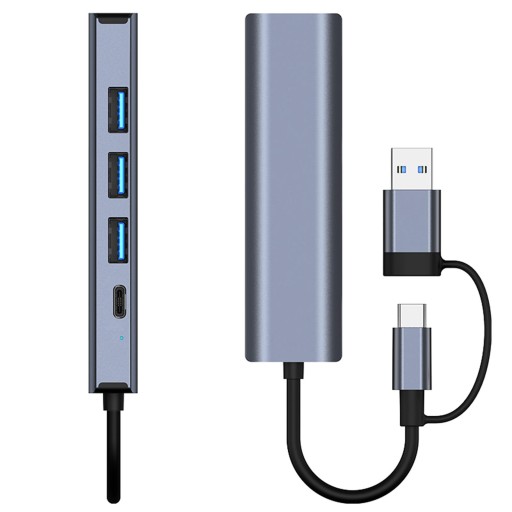 Ethernet-адаптер USB C — RJ45 Компактный адаптер USB — концентратор