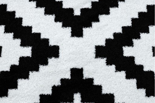 Скандинавский ковер ROMBY RUTA BLACK AND WHITE 200x290