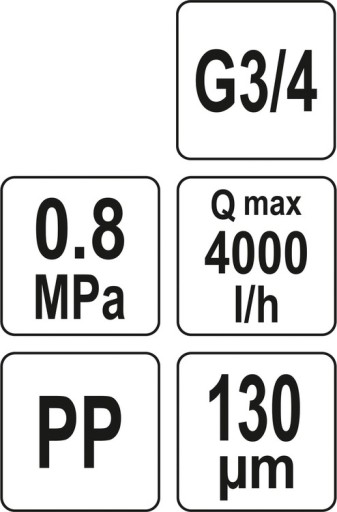 FILTR DYSKOWY ANTYPIASKOWY WODY 3/4''