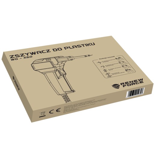 ZSZYWARKA DO PLASTIKU SPAWARKA ZGRZEWARKA + 200 ZSZYWEK + CĄŻKI MOC 50W