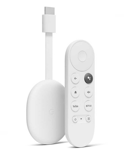 МУЛЬТИМЕДИЙНЫЙ ПЛЕЕР GOOGLE CHROMECAST 4 Smart TV ГОЛОСОВОЙ НАБОР